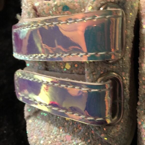 Unicorn iridescent glitter bling colored sneakers - Picture 8 of 10